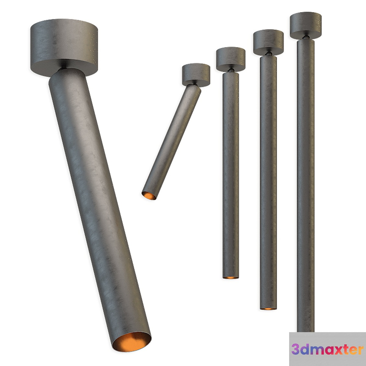 Cylinder pendant by appliance 3D Max