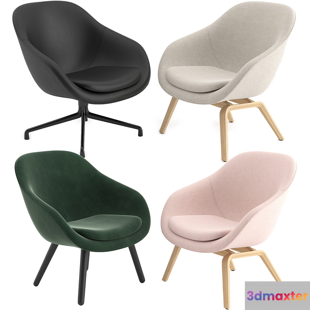 About A Lounge Chairs AAL by HAY 3D Max