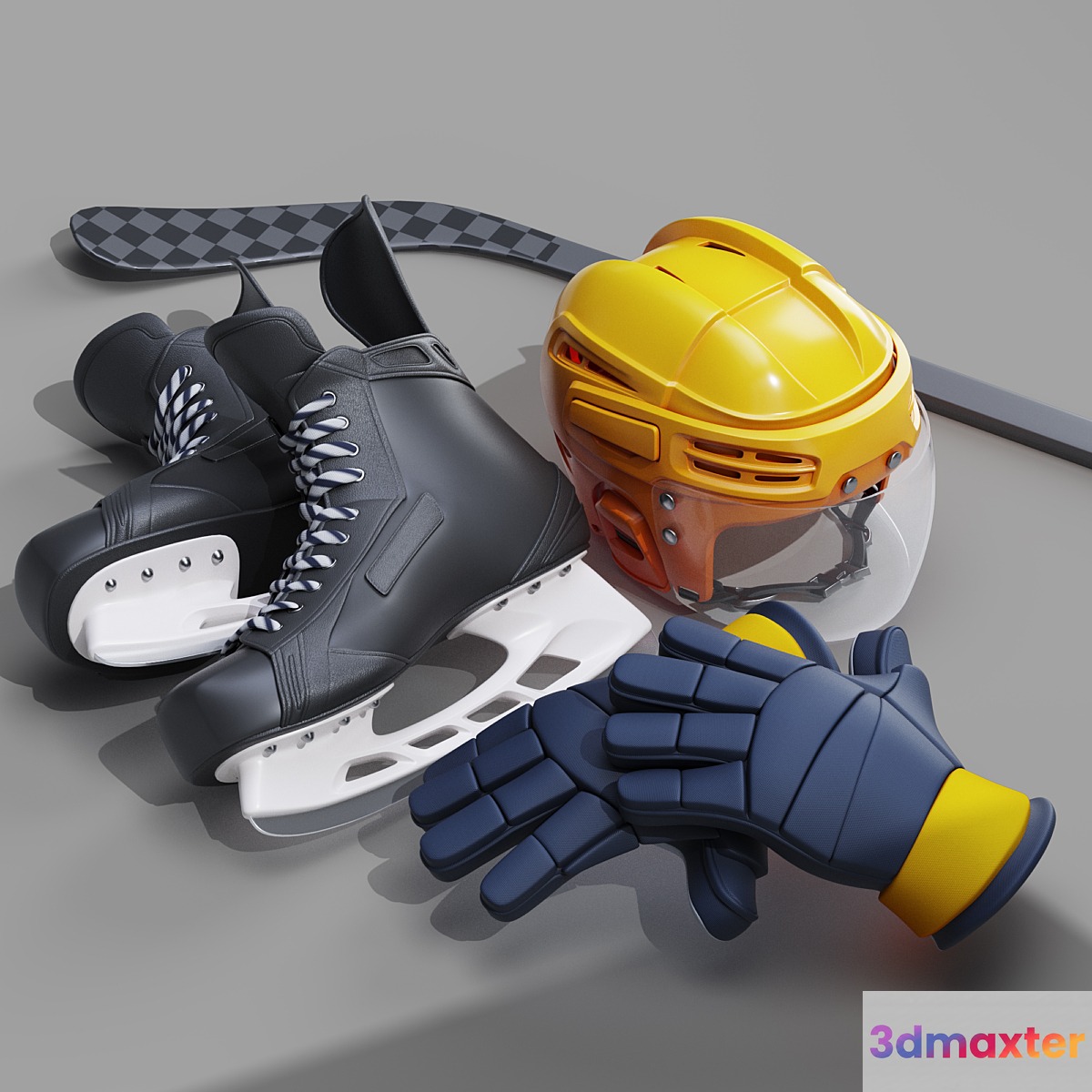 Hockey set 3D Max