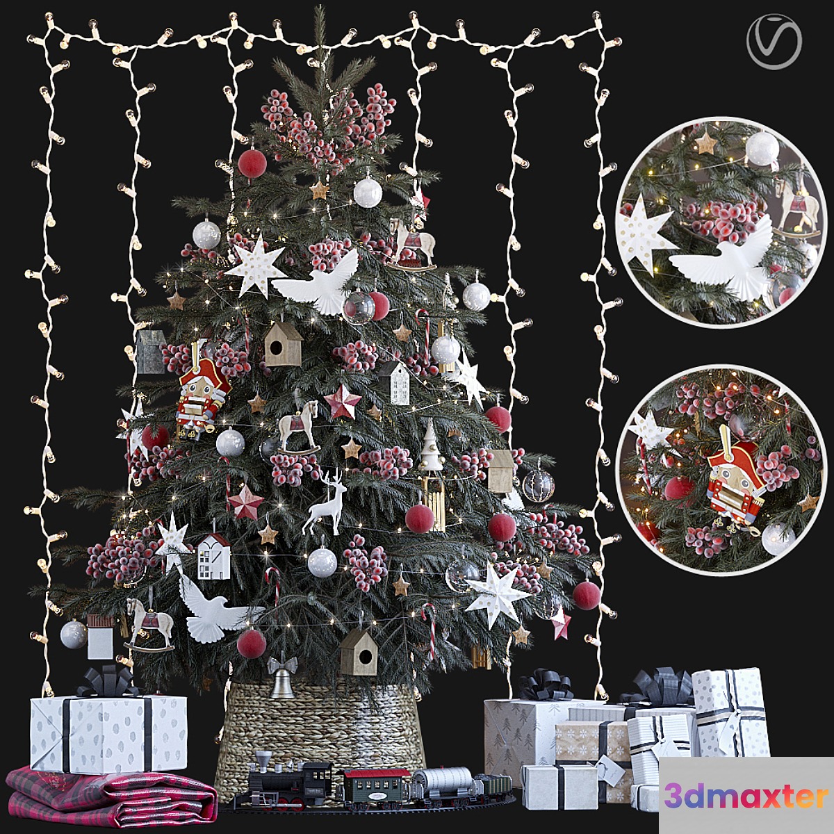 Christmas Tree 6. Vray - No.6