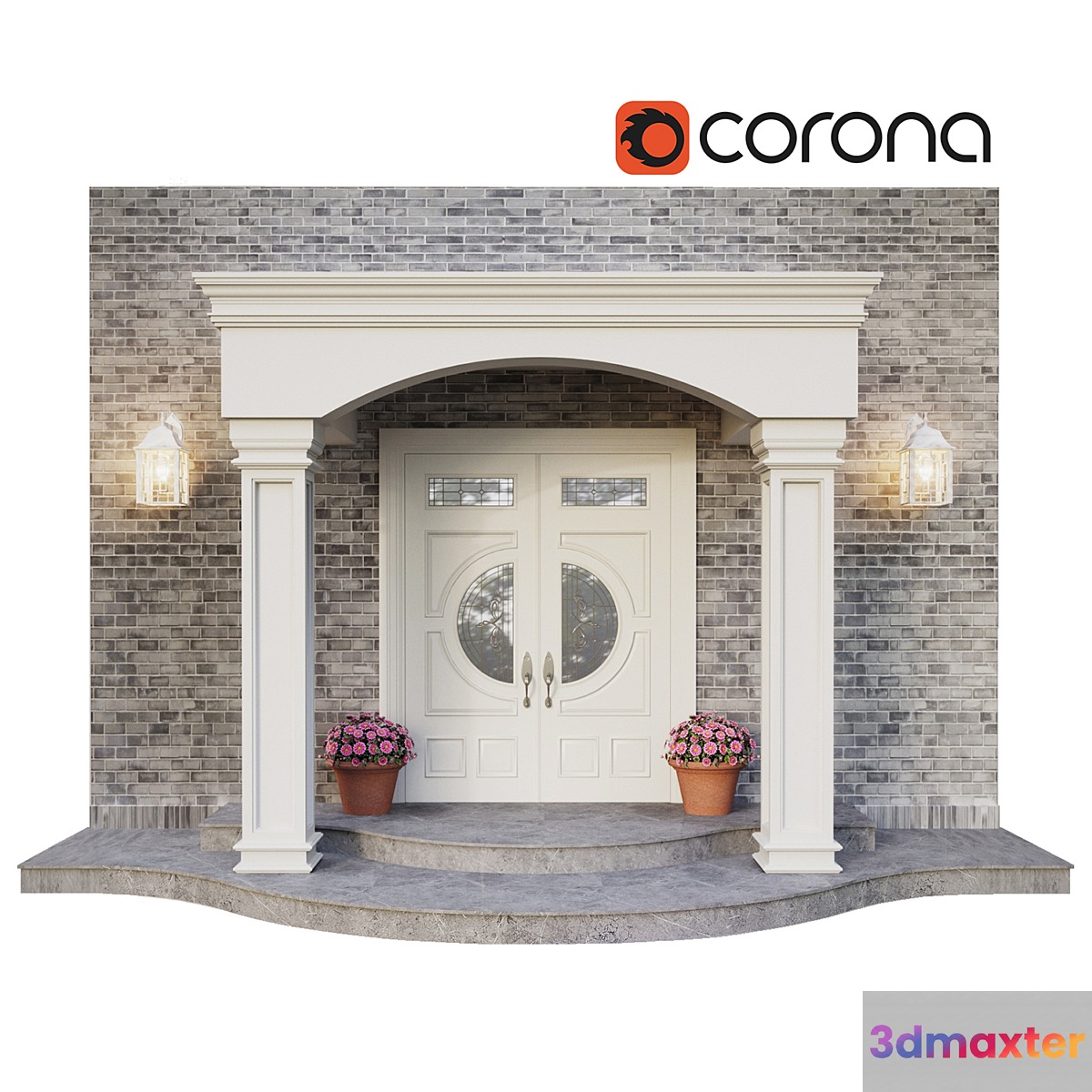 Entrance Group 01 3D Max
