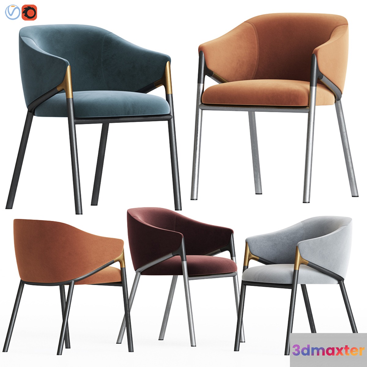 Segis Hammer Dining Chair 3D Max