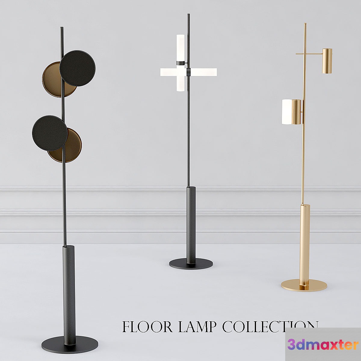 floor lamp collection by Rakumba 3D Max