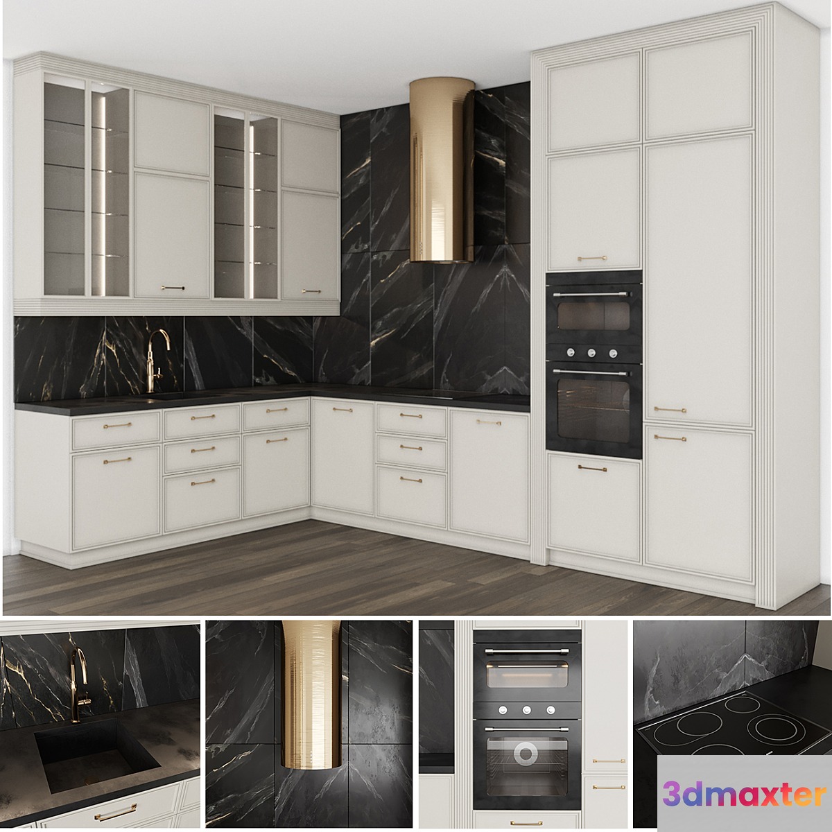 Kitchen Ritz Giulia Novars 3D Max