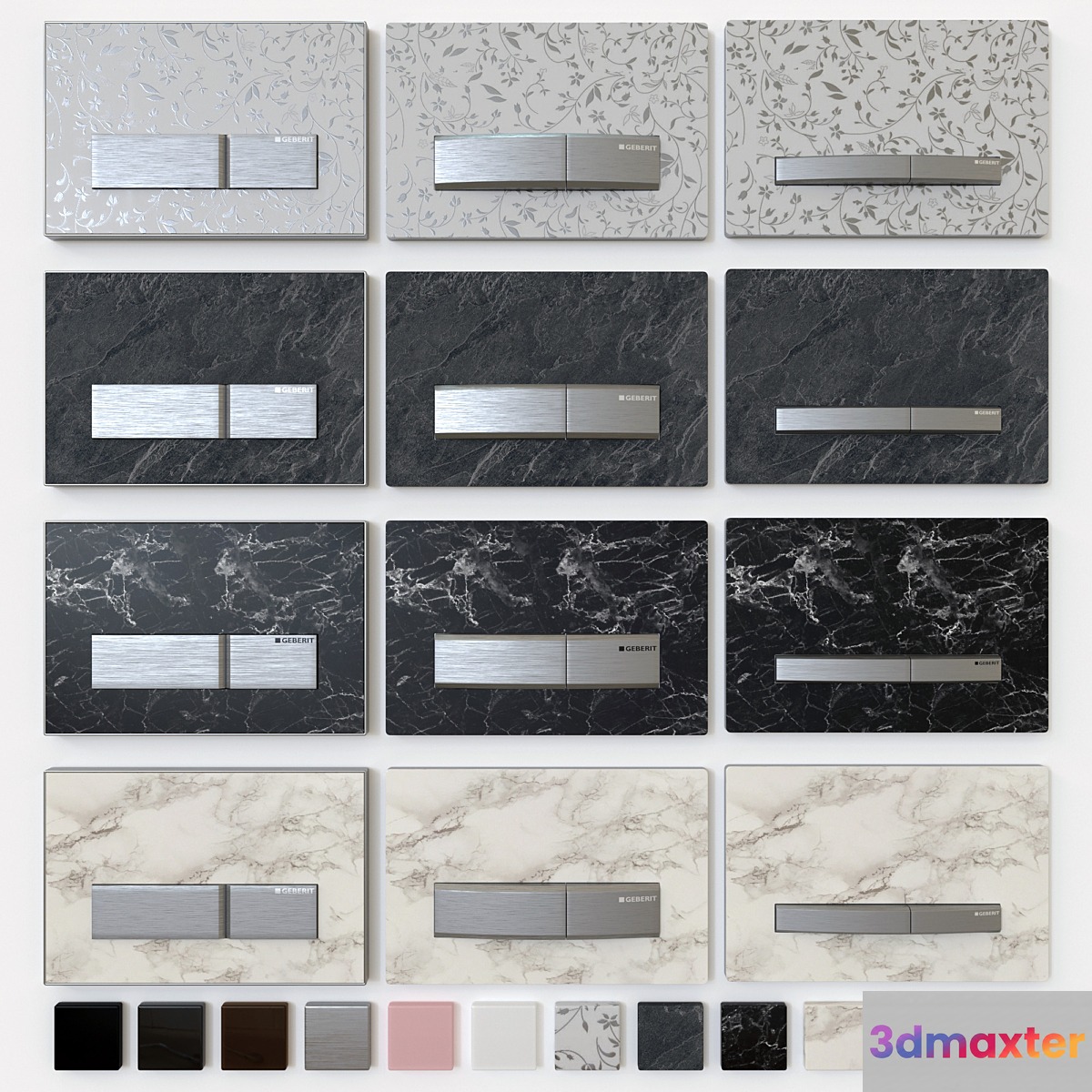 GEBERIT Sigma 50 Flush plates 3D Max