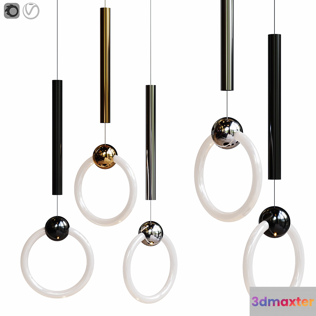 Pendant lamp Lee Broom Ring Light
