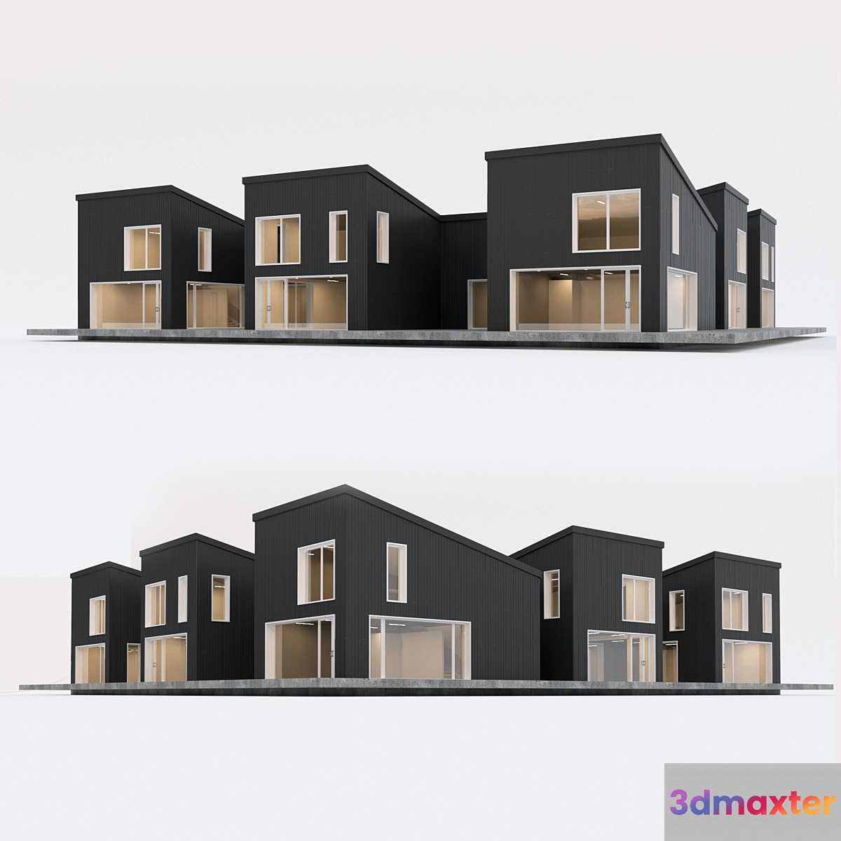 Two-storey residential building. Prefab house. 8