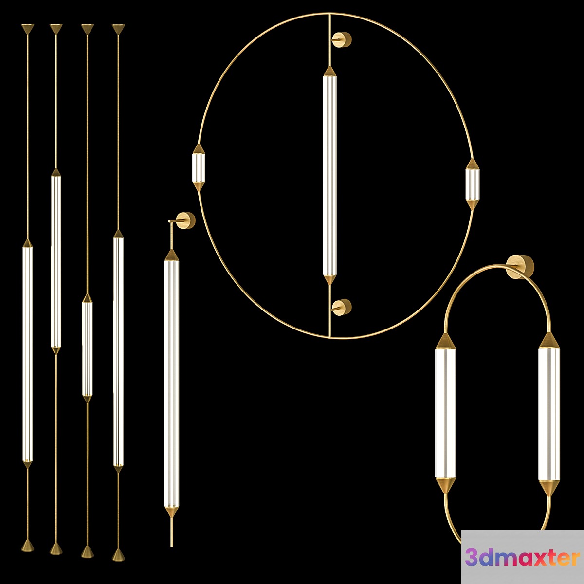 Sconce Giopato & Coombes Cirque set 3D Max