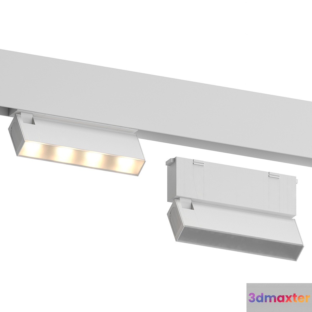 Forstlight Line Turn White Track Light 3D Max