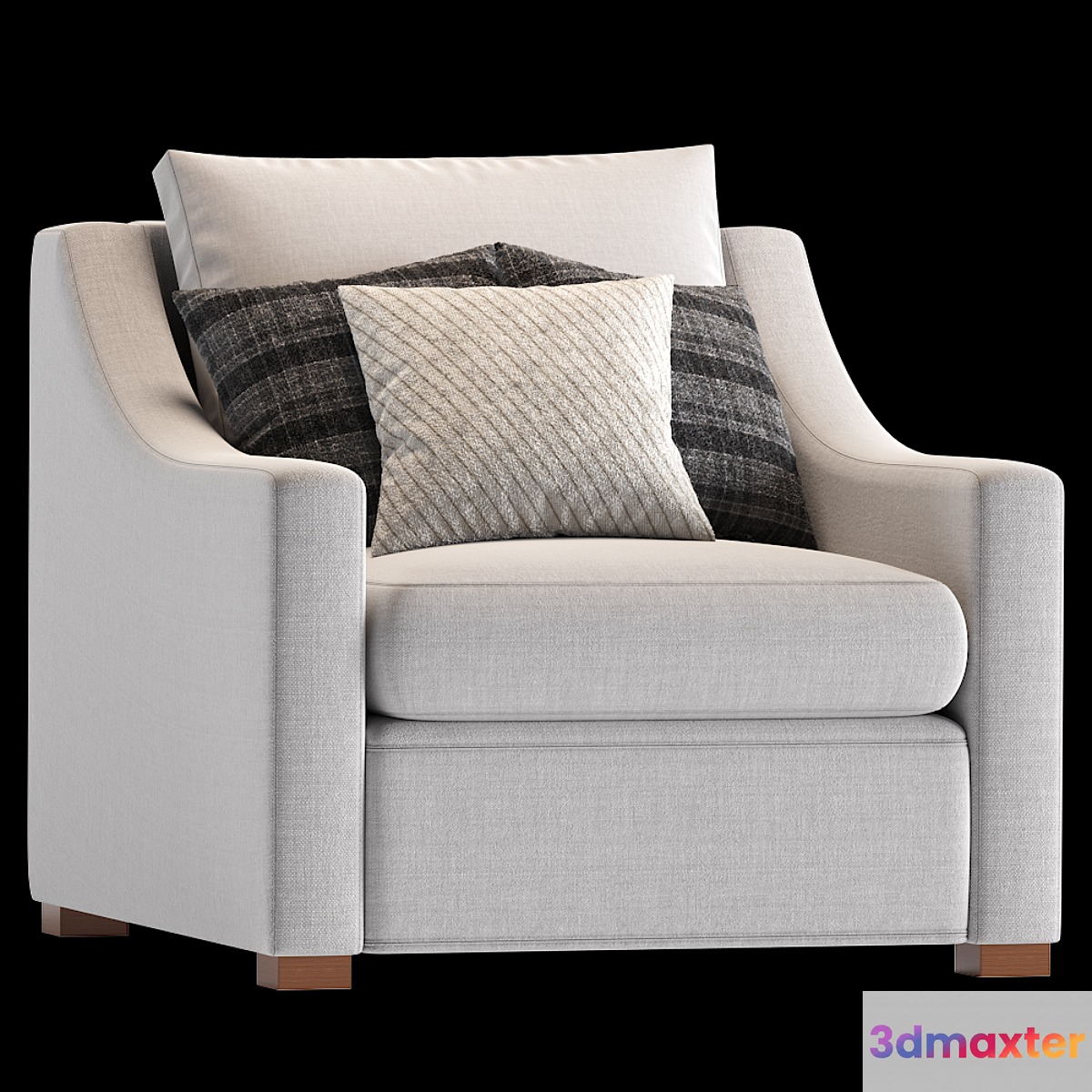 Armchair Belgian classic slope arm