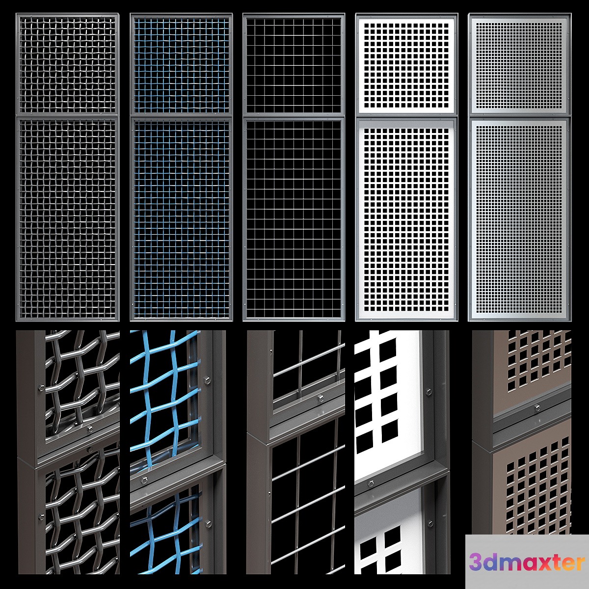 Decorative metal lattices - Quad 3D Max