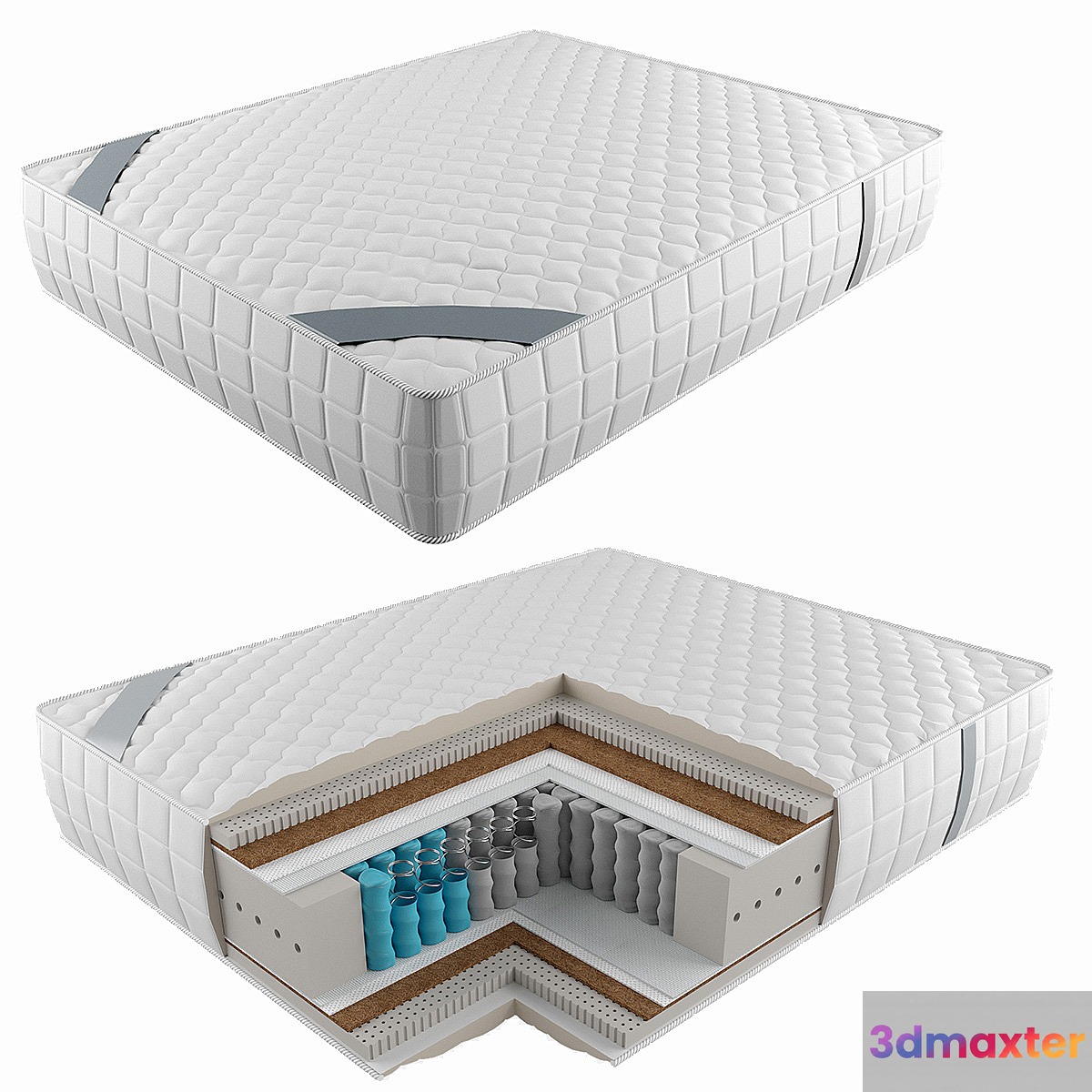 Spring mattress 3D Max
