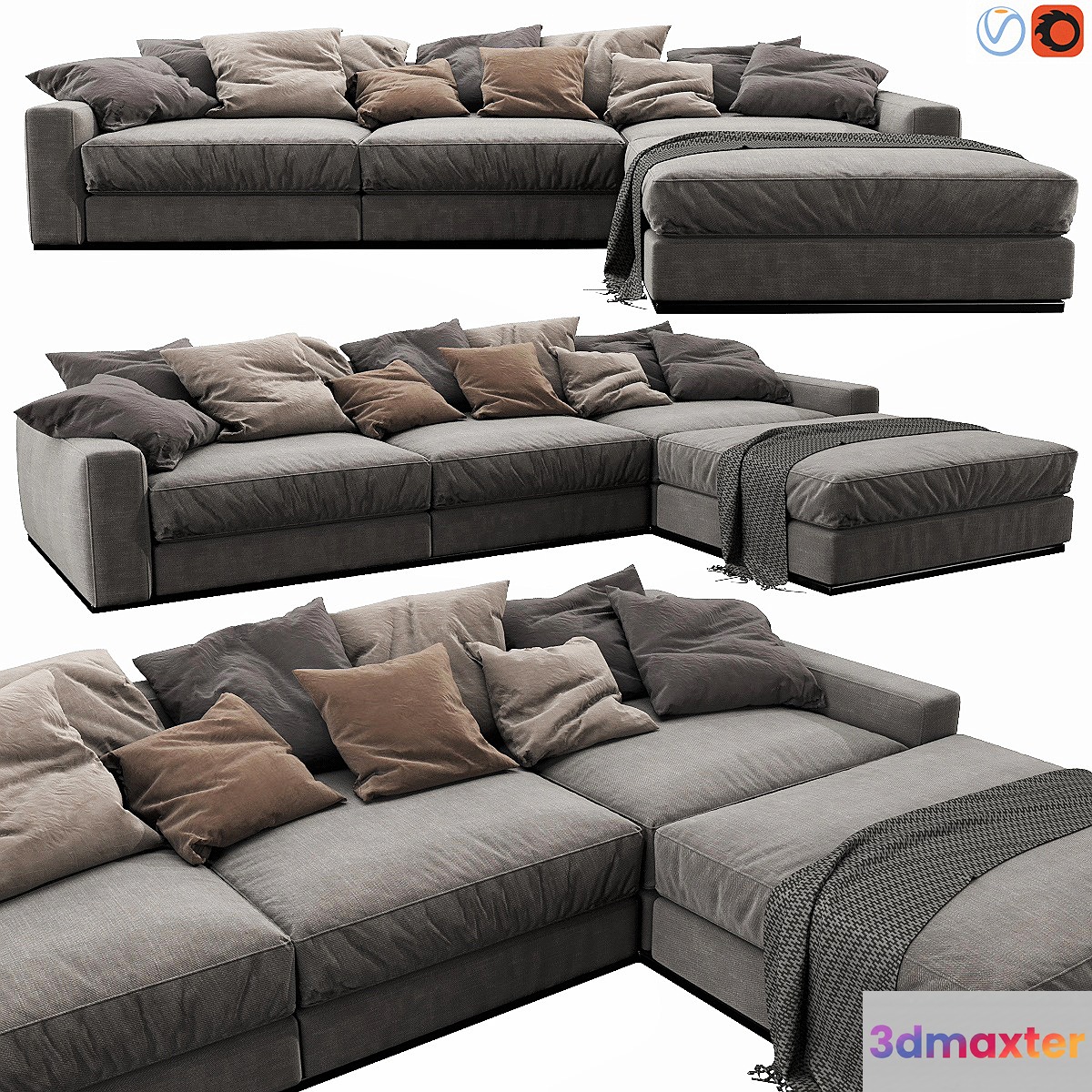 Flexform Beauty Chaise Lounge 3D Max Flexform Beauty Chaise Lounge 3D Max