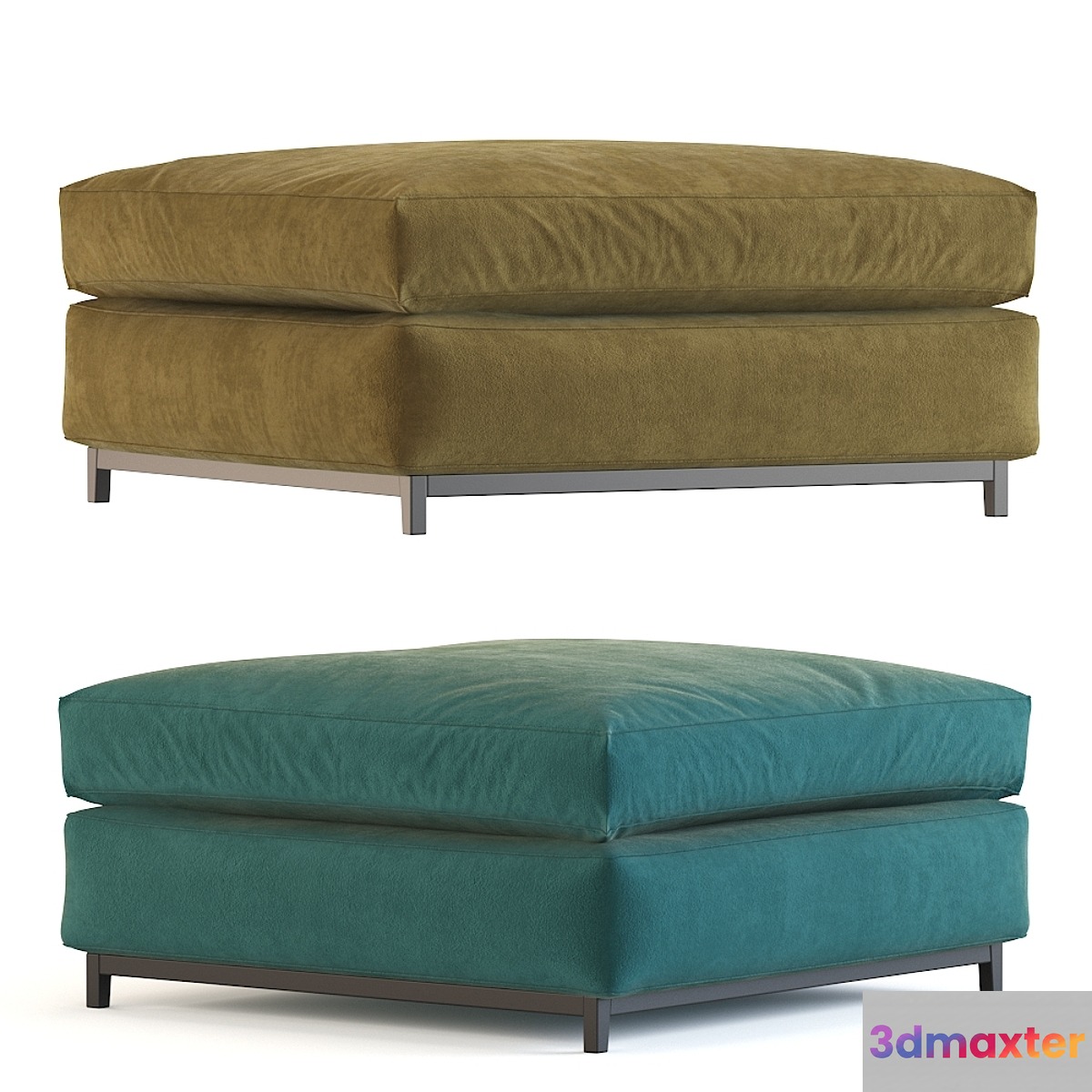 Hugo ottoman 3D Max