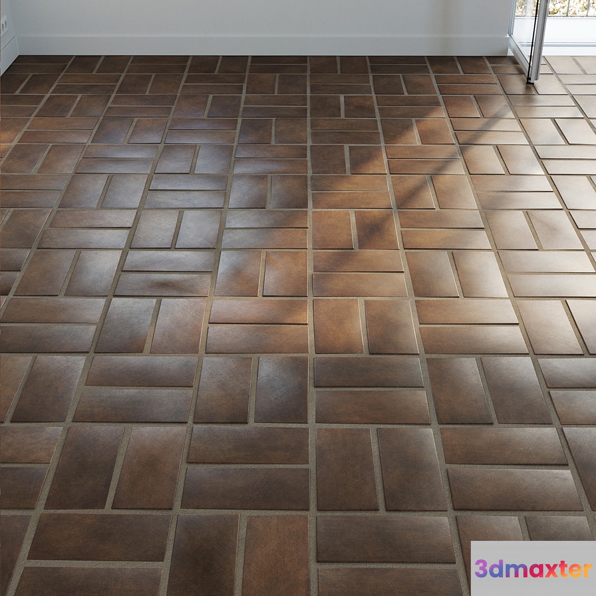 Ceramic tile set 05 - Dark Terracotta