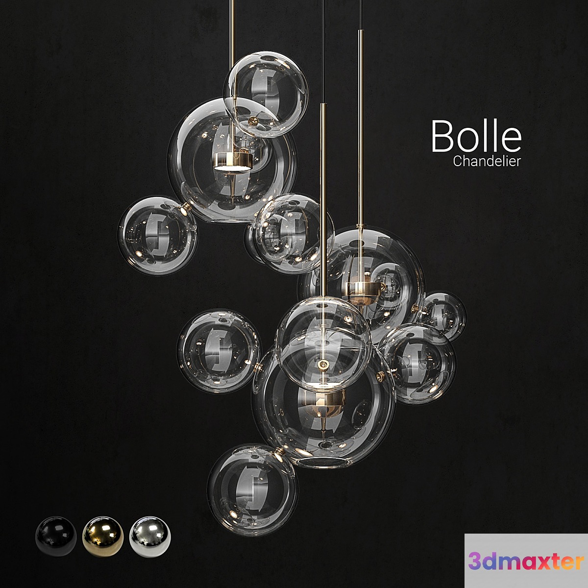 Chandelier Giopato & Coombes Bolle14 lights 2 - No.3