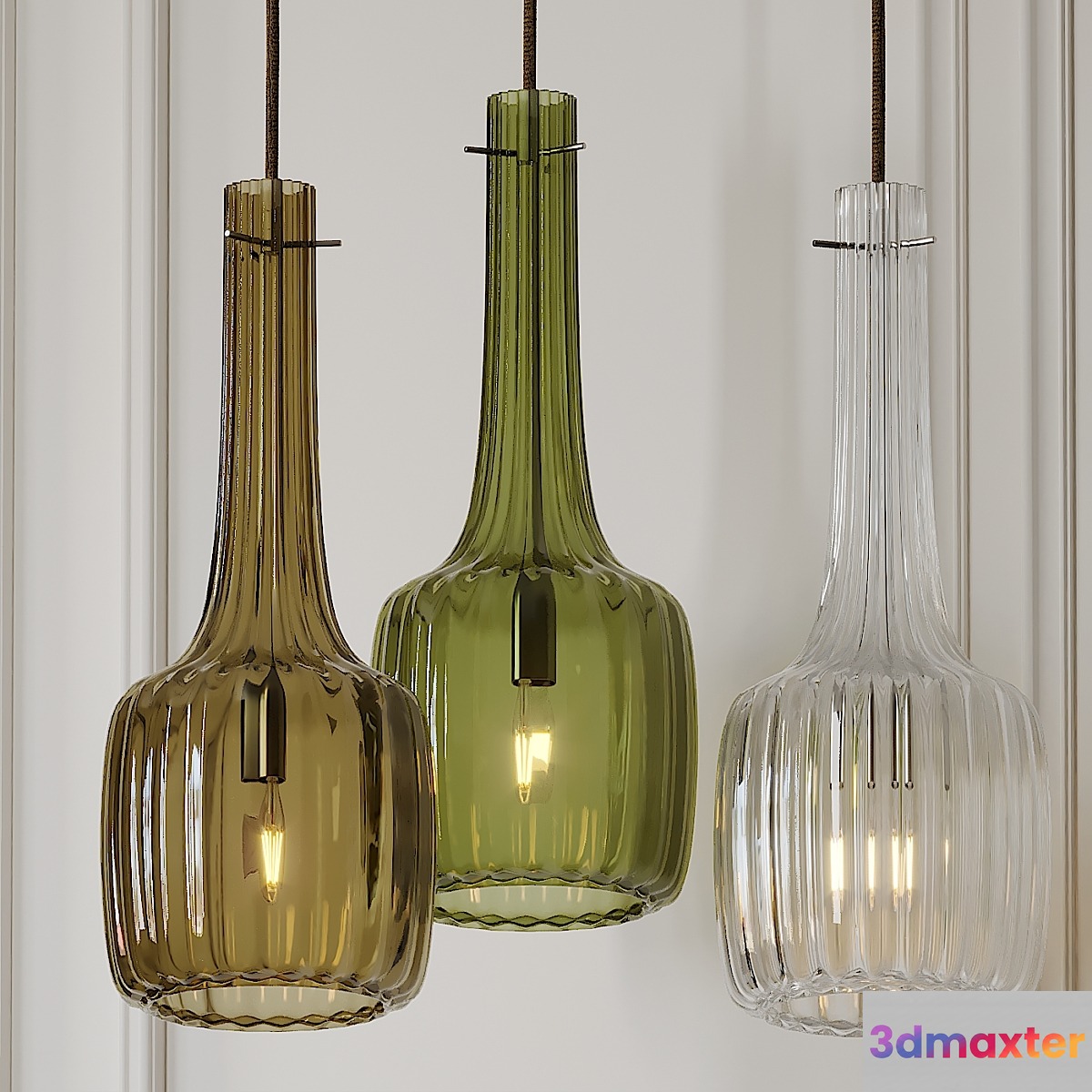 ITALAMP BOSSANOVA Glass Pendant 3D Max