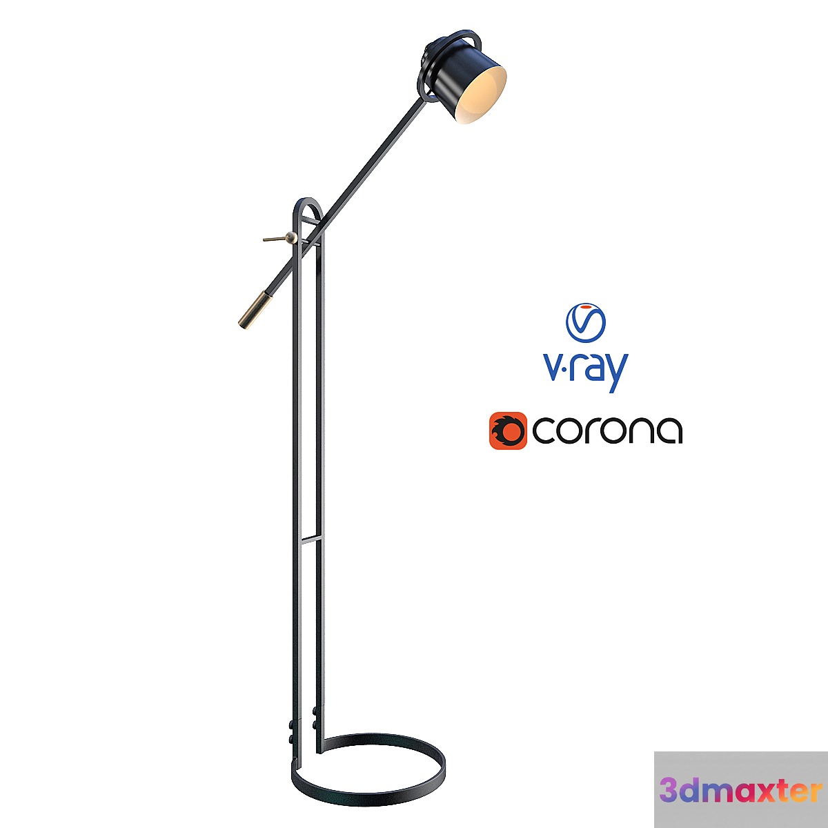 CHISUM Uttermost USA floor lamp model. 3D Max