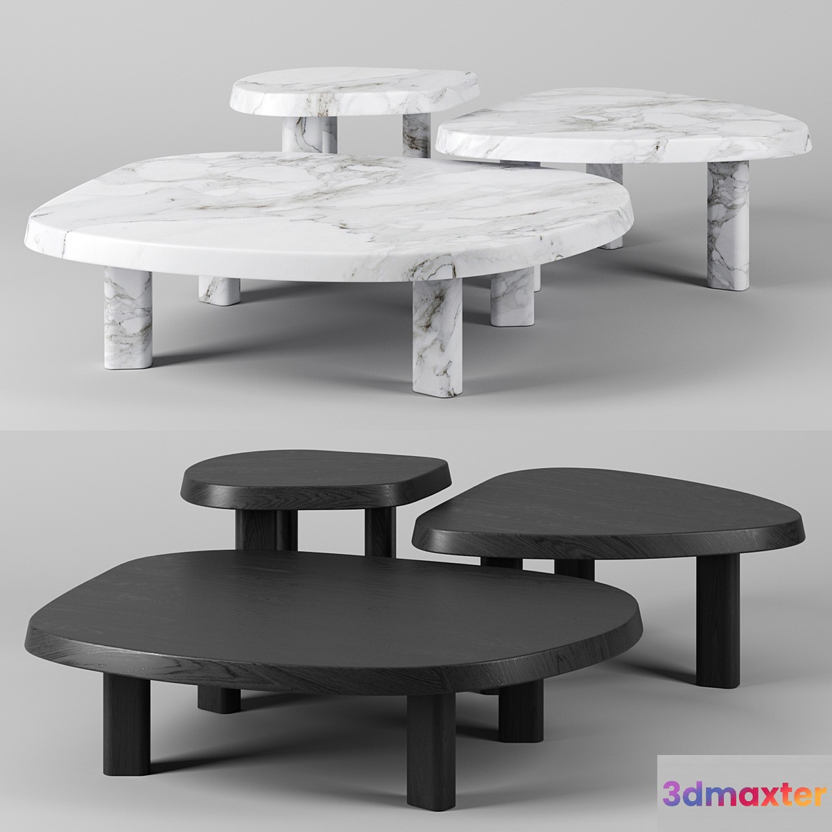 L Series Marble Coffee Table - No.4