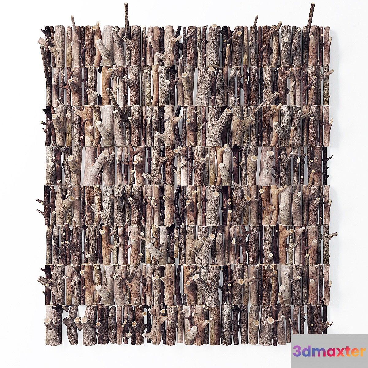 Panel of firewood _ Panel firewood 3D Max