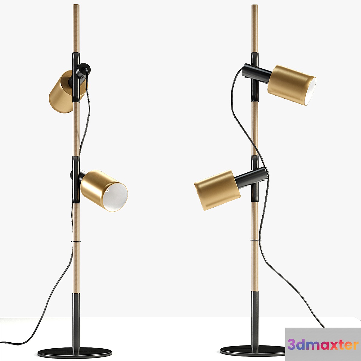 Carson floor lamp brushed brass