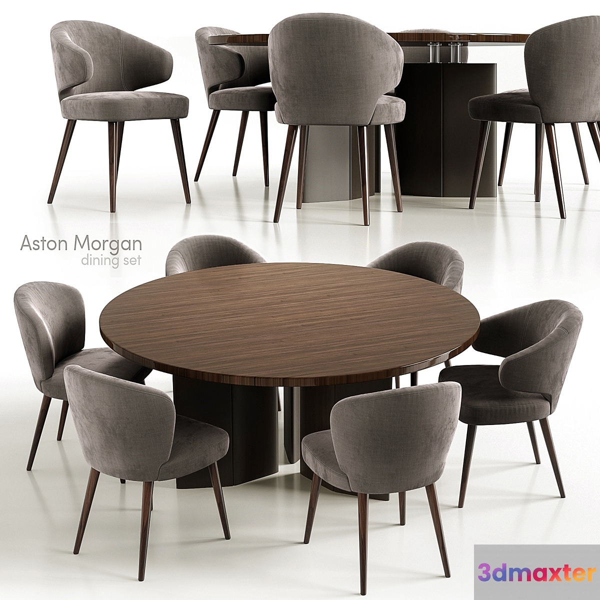 Minotti aston morgan dining set 3D Max