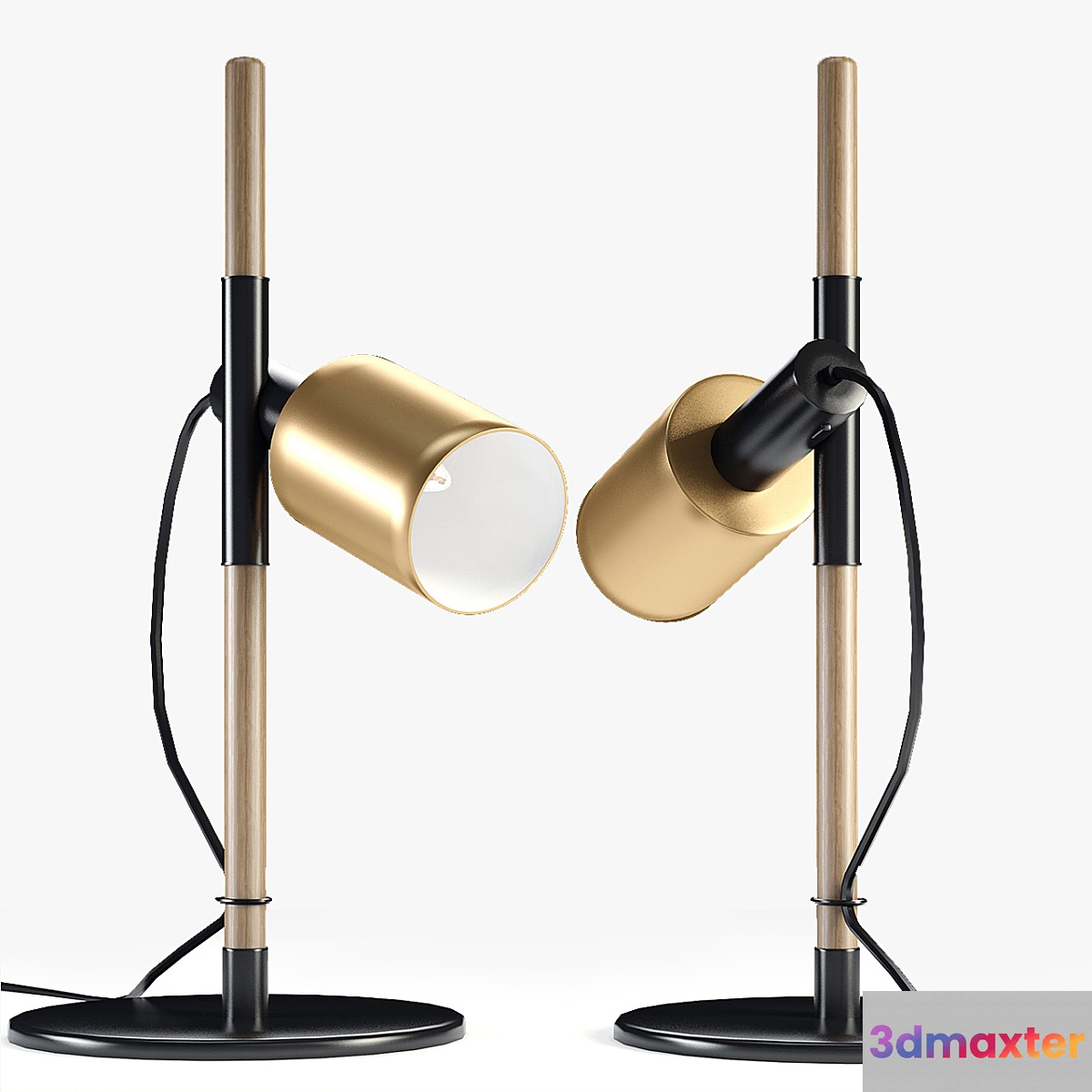 Carson table lamp brushed brass Small