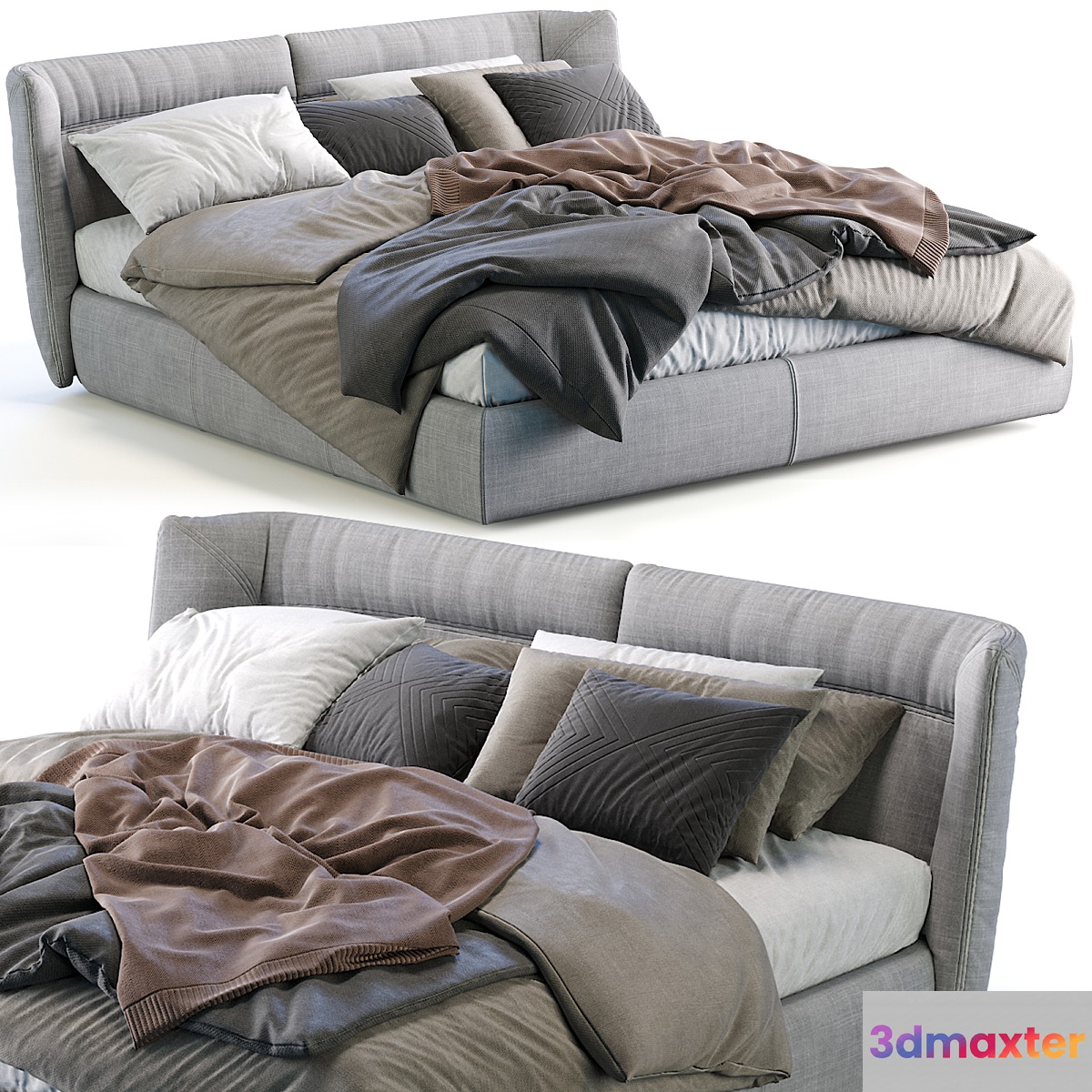 Gamma Bed Tulip Night 3D Max