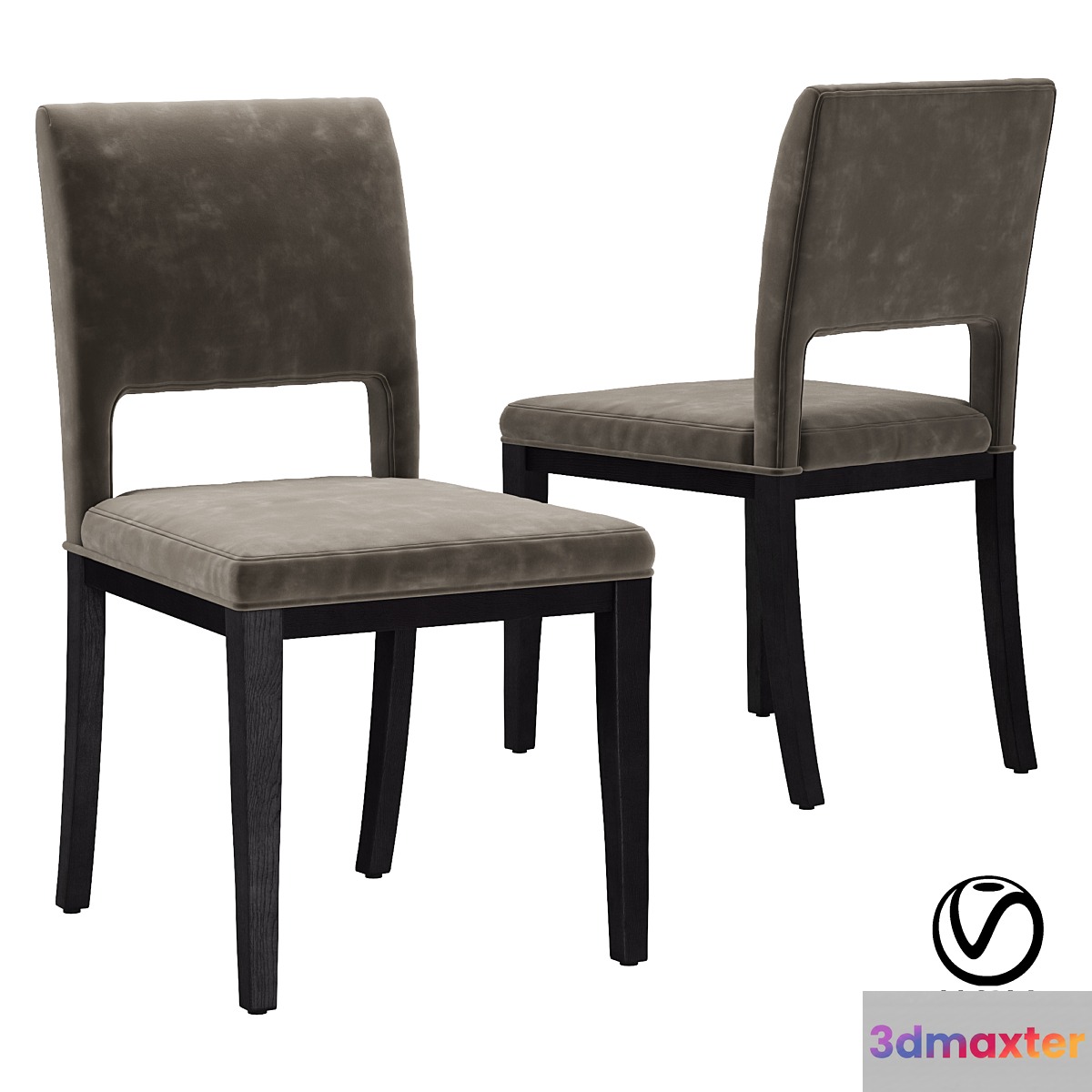 Sara dining chair 3D Max