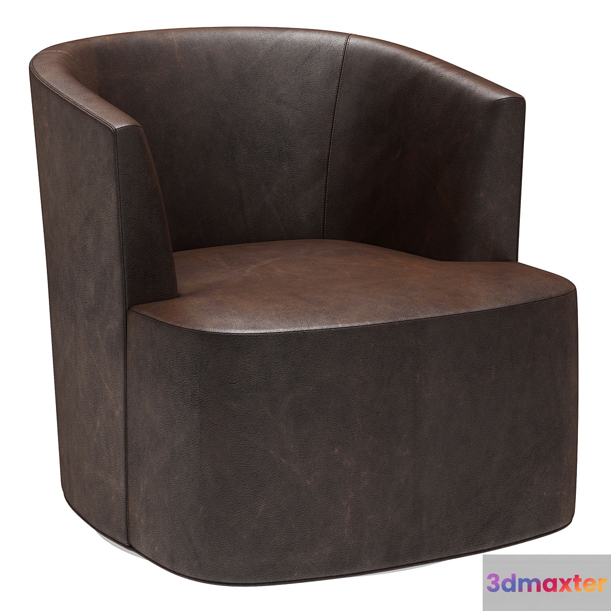 Restoration Hardware Arden Leather Swivel Chair 3D Max