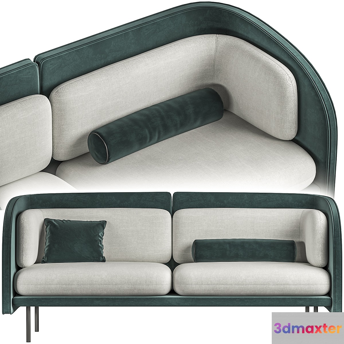 Green minimalimal sofa - No.2