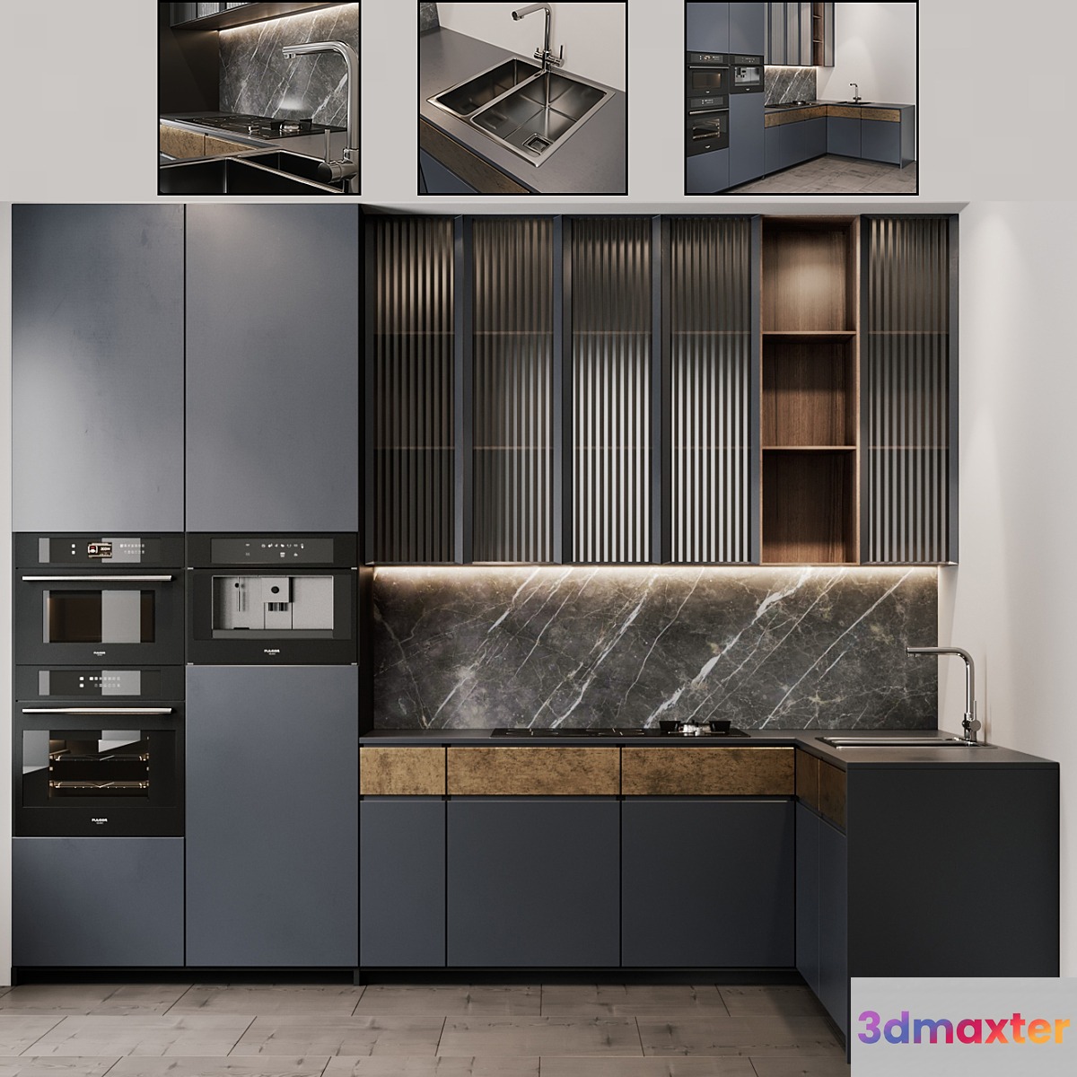 Kitchen modern 13 3D Max