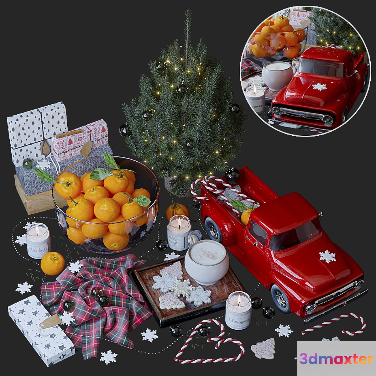 Christmas style decorative set - No.3