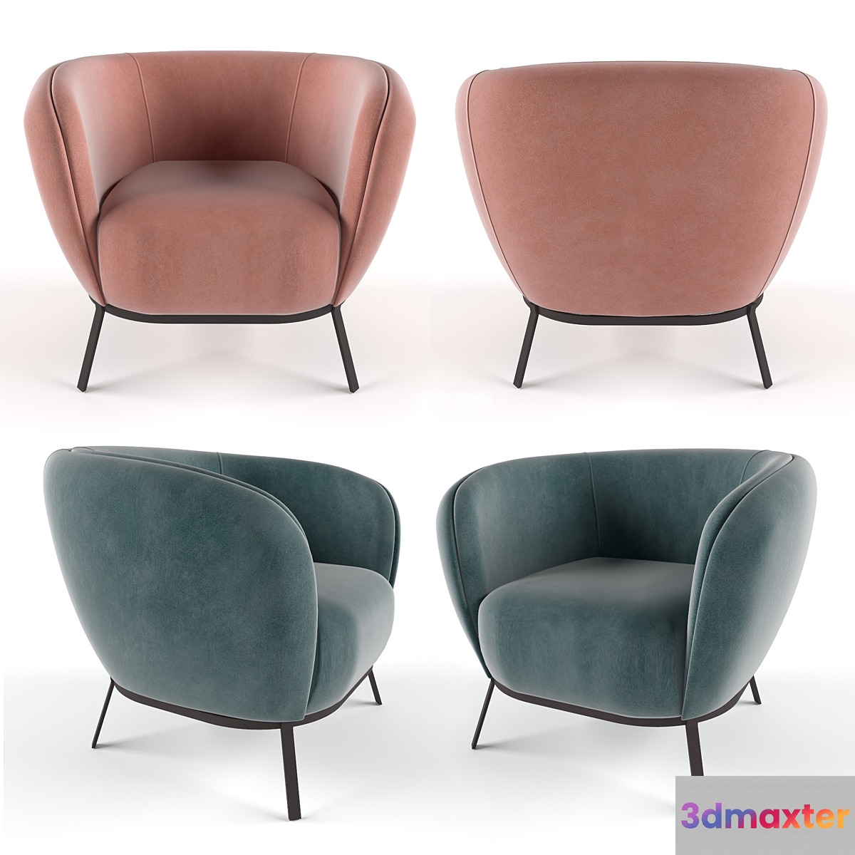 Belle chair 3D Max