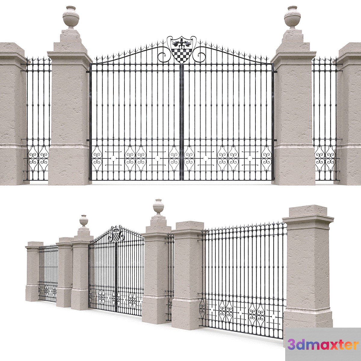 Classic gate and fence