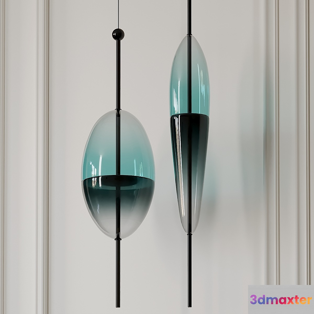 Flow S1 and S2 Pendant by Wonderglass