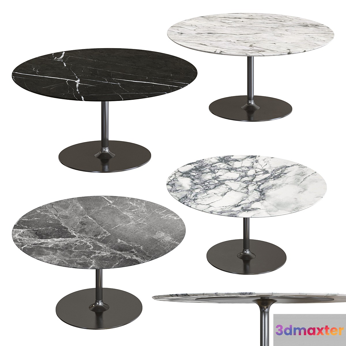 Minotti oliver dining table 3D Max