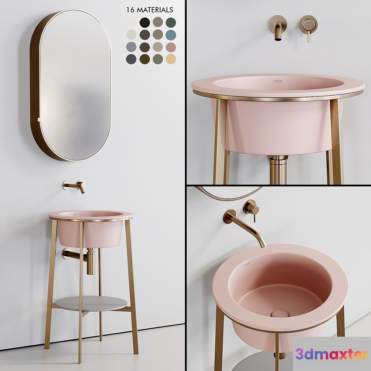 Ceramica Cielo Catino Tondo Washbasin 2 3D Max