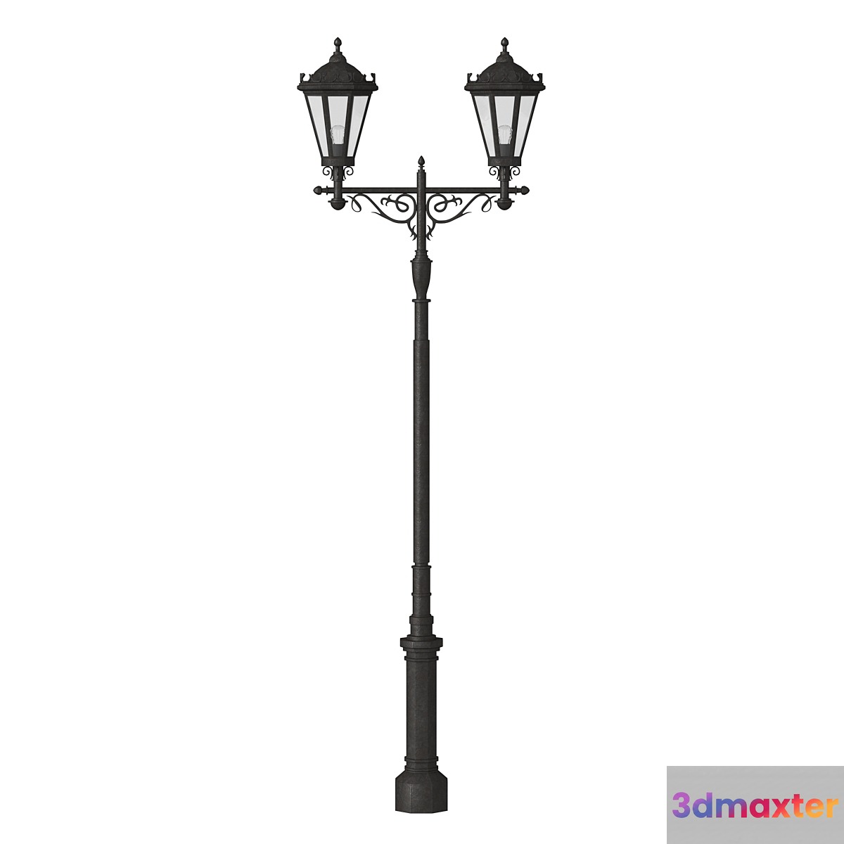 Forged street lamp 3D Max