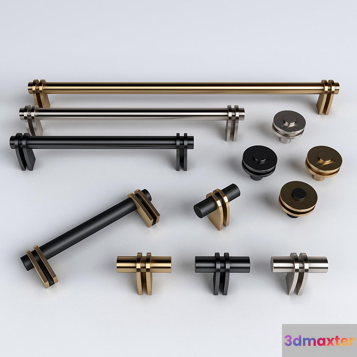 Knob House V12 Furniture Handle Set - No.3