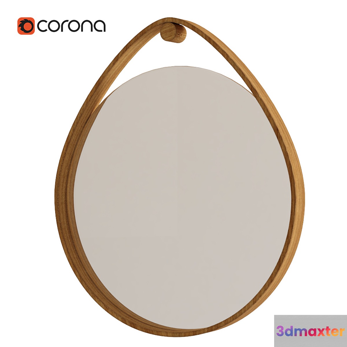 Zara Home Mirror Wood 3D Max