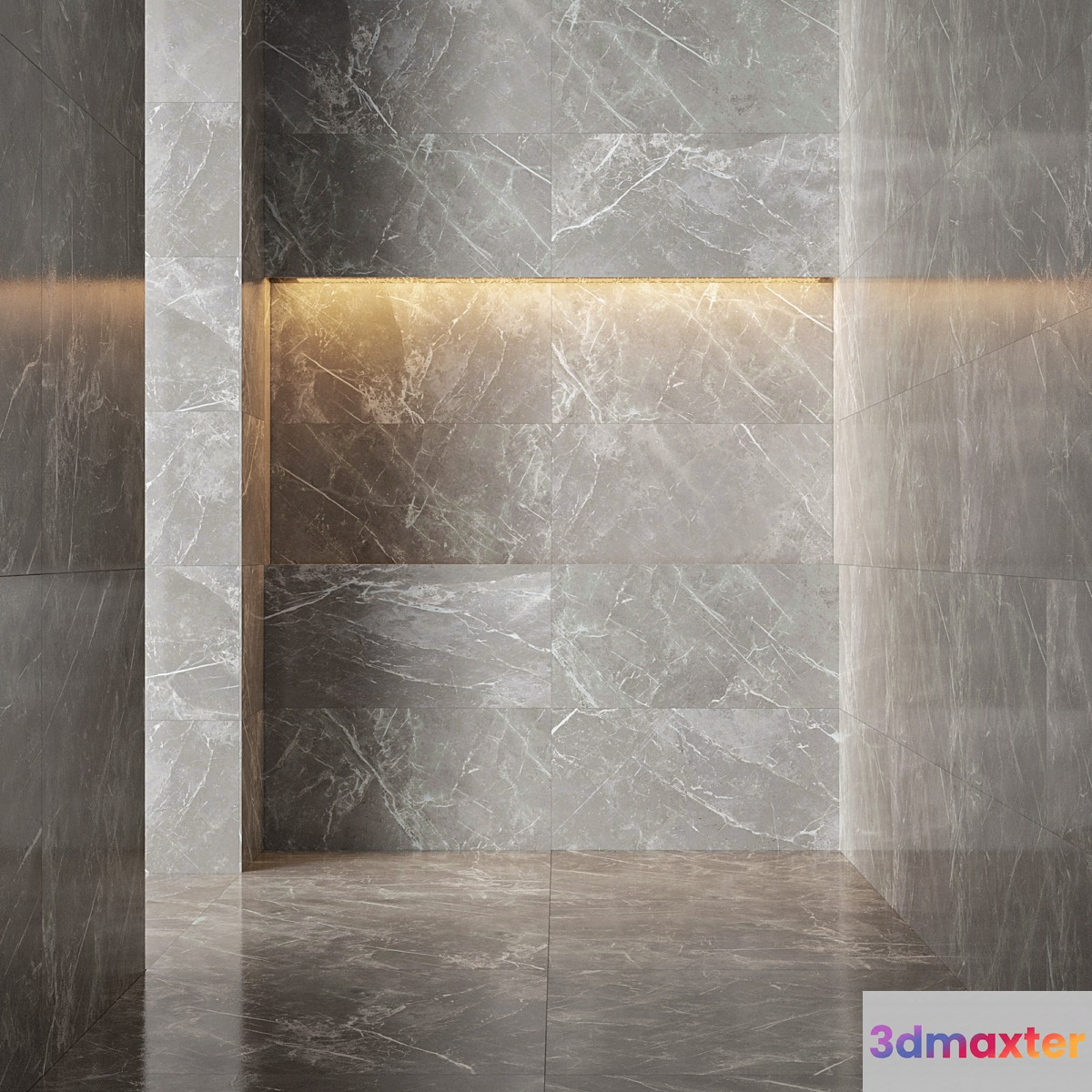 Dark tile 3D Max