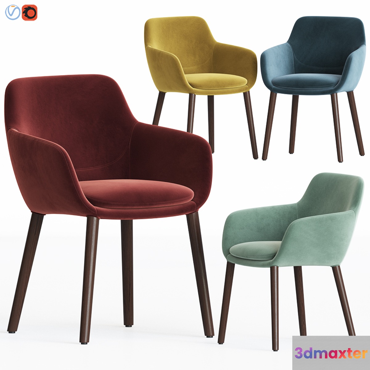 Tyson dining chair 3D Max