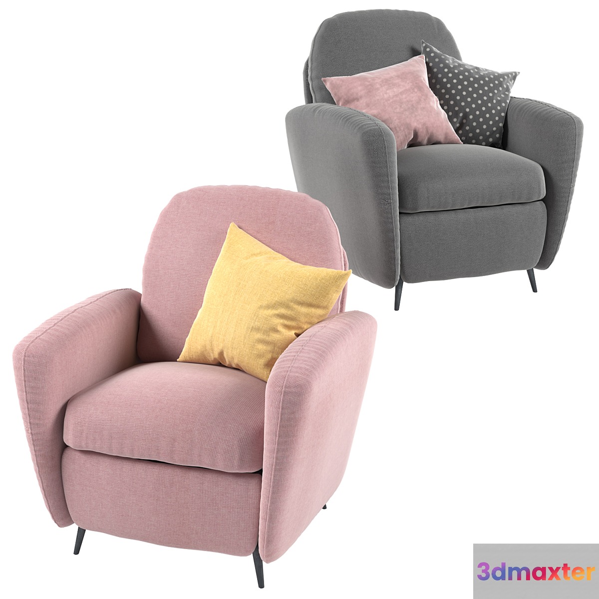 Armchair Ikea ekolsund 3D Max