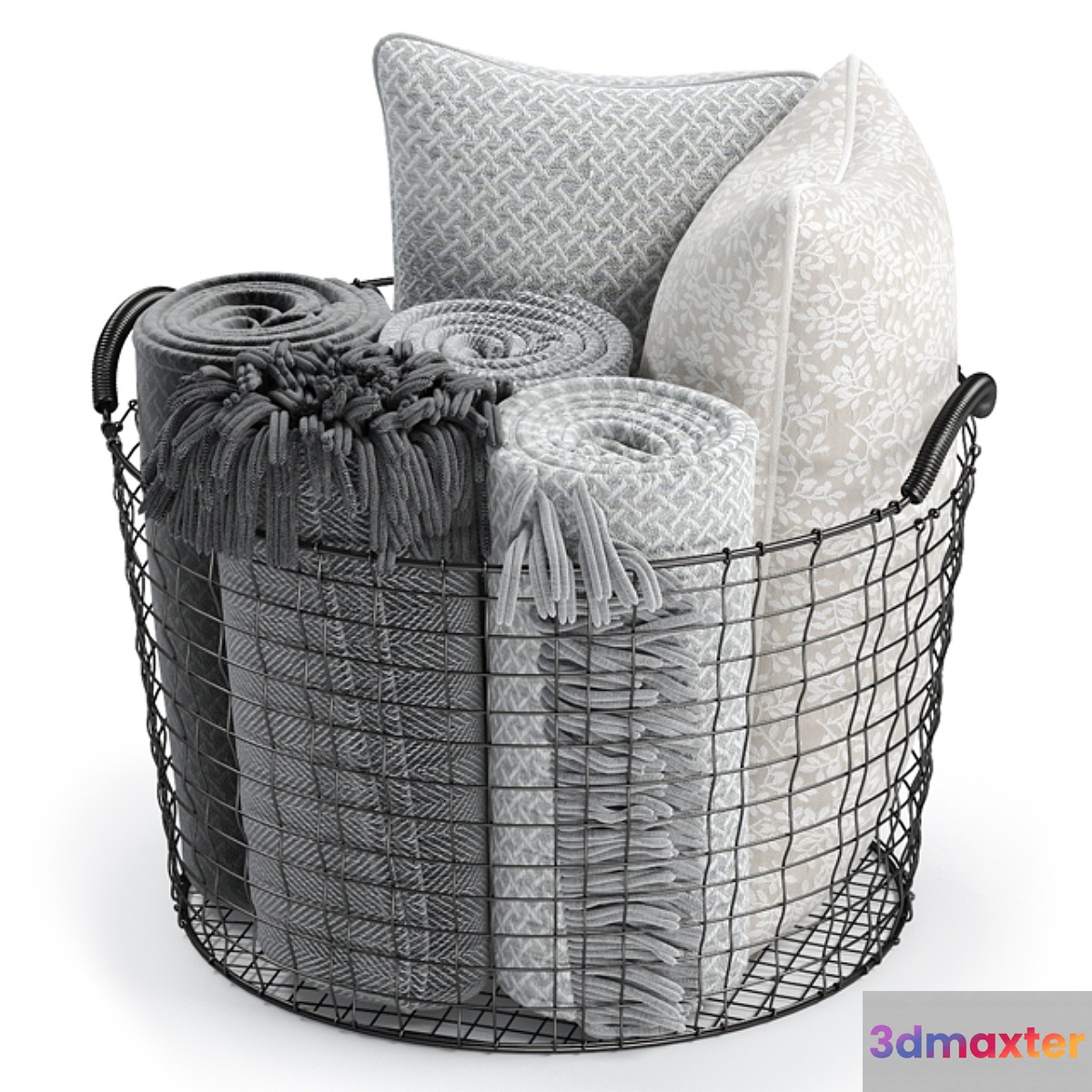 METAL BASKET DECOR 03 - No.3