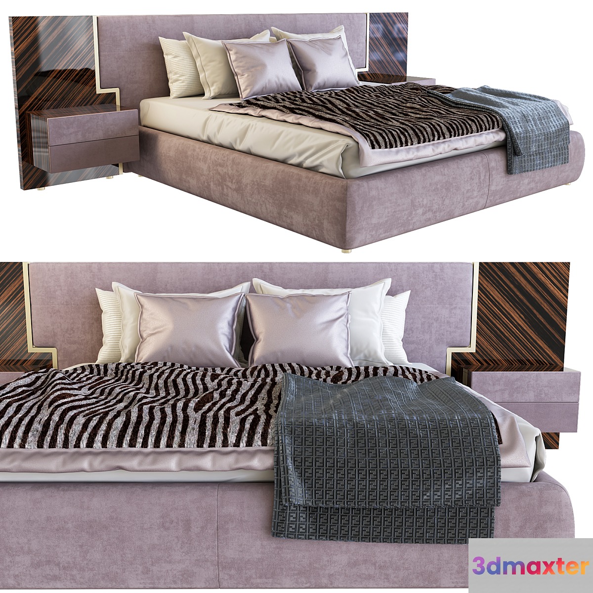 Bed GLEN _ Longhi 3D Max