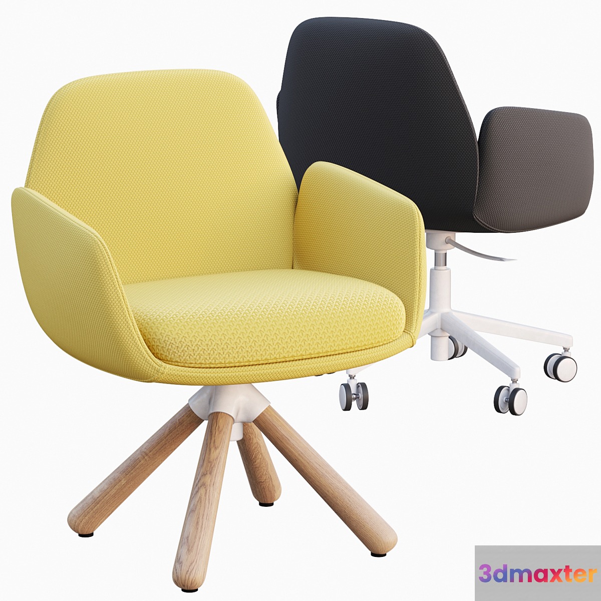 AVE Haworth Poppy Guest Chairs 3D Max