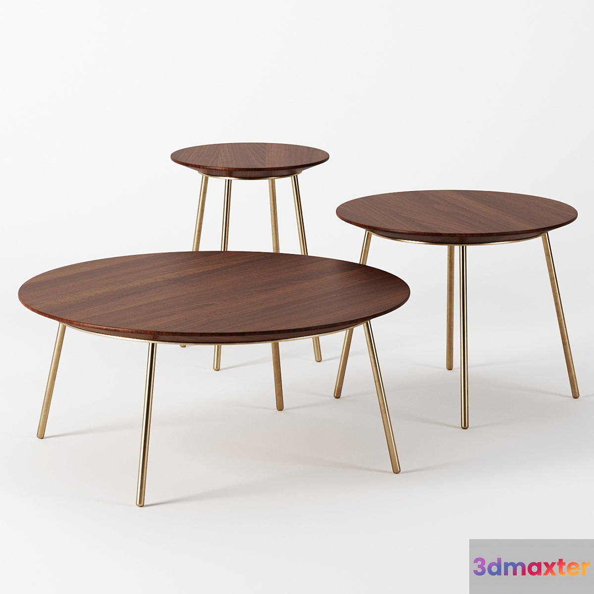 Round tables by ZARA Home 3D Max