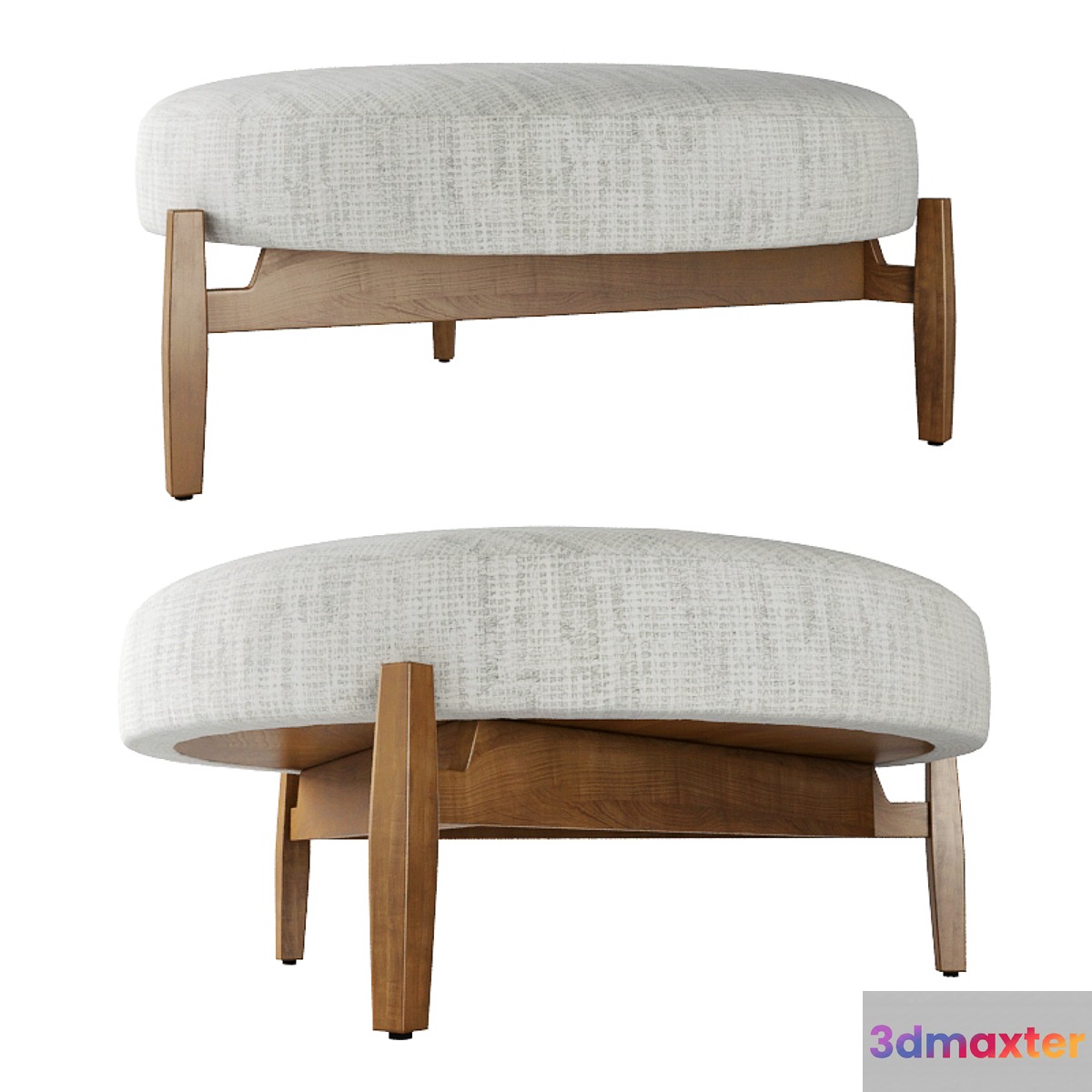 Ralph Pucci Round Ottoman