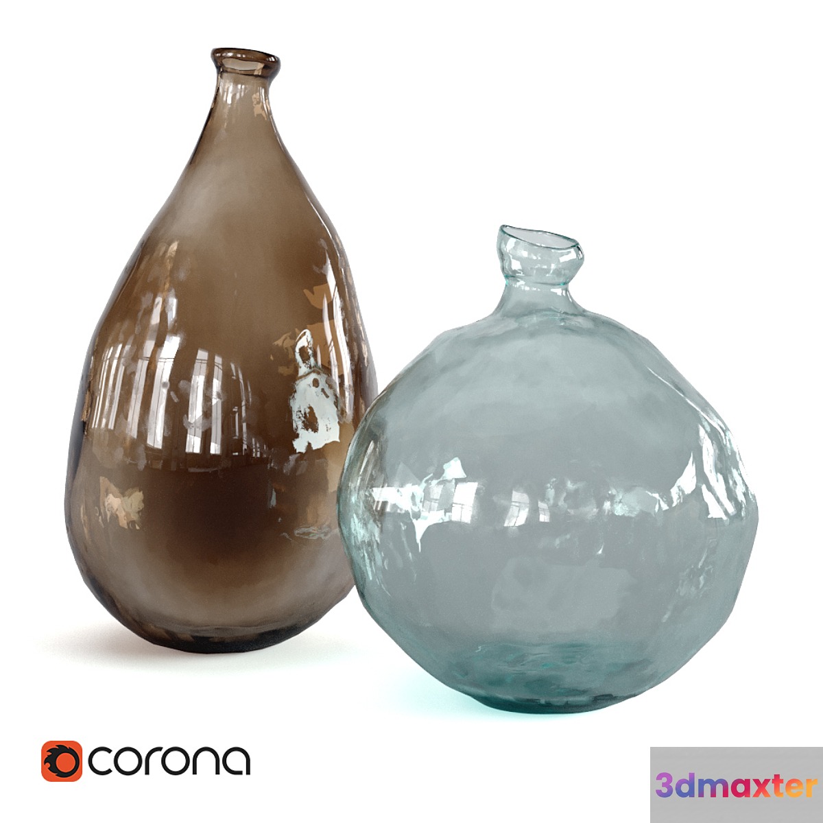 Zara home glass vases